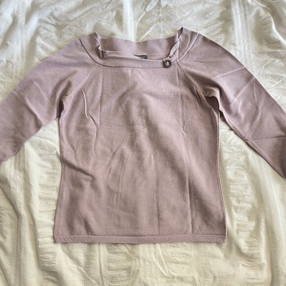 Ann Taylor lilac knit top 3/4 sleeve size M - Picture 1 of 6